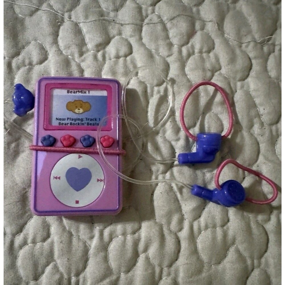 Build-A-Bear Workshop BearMix MP3 Player Pink Music Accessory UNTESTED